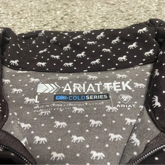 Women’s Ariat Tek Cold Series Lowell 1/4 Zip Pullover Size L - Picture 5 of 5